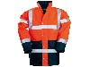 Parka HI-WAY, oranžová + modrá